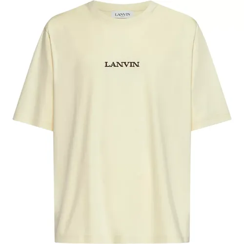 Lanvin - Tops > T-Shirts - Beige - Lanvin - Modalova