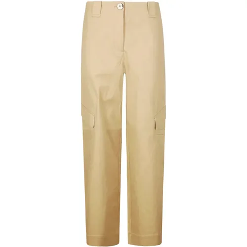 Trousers > Straight Trousers - - Ganni - Modalova