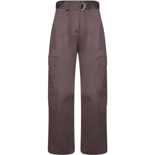 Trousers > Wide Trousers - - Msgm - Modalova