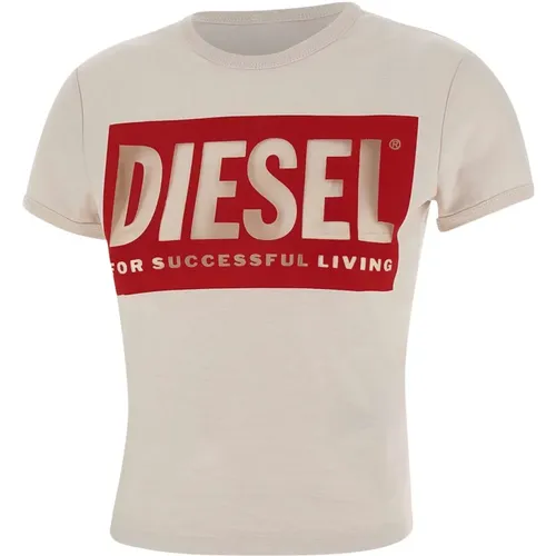 Diesel - Tops > T-Shirts - Beige - Diesel - Modalova