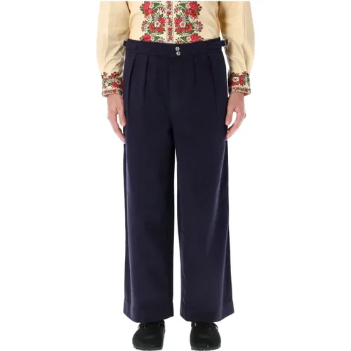 Trousers > Wide Trousers - - Bode - Modalova