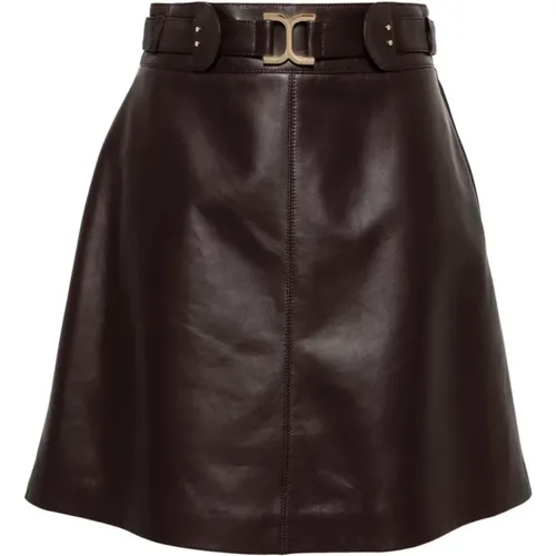 Skirts > Leather Skirts - - Chloé - Modalova