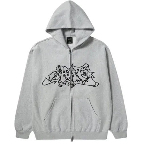 Sweatshirts & Hoodies > Zip-throughs - - HUF - Modalova