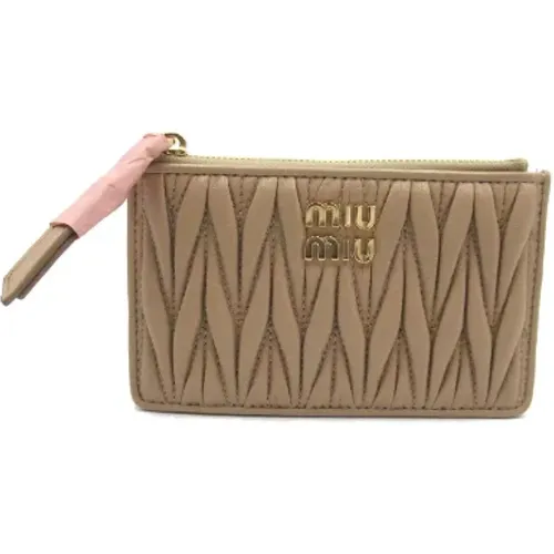 Pre-owned > Pre-owned Accessories > Pre-owned Wallets - - Miu Miu Pre-owned - Modalova