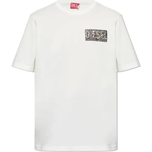 Diesel - Tops > T-Shirts - Beige - Diesel - Modalova