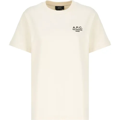 A.p.c. - Tops > T-Shirts - Beige - A.p.c. - Modalova