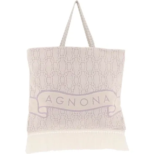 Agnona - Bags > Tote Bags - Beige - Agnona - Modalova