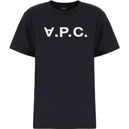 A.p.c. - Tops > T-Shirts - Blue - A.p.c. - Modalova