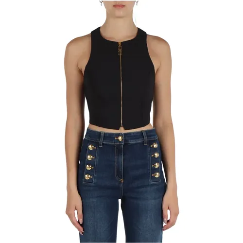 Tops > Sleeveless Tops - - Elisabetta Franchi - Modalova