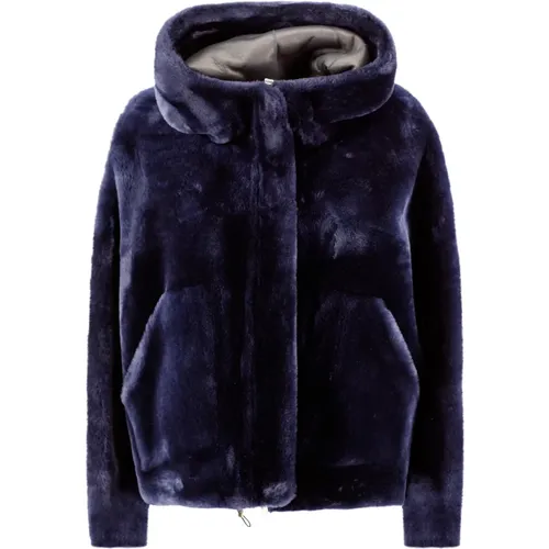 Jackets > Faux Fur & Shearling Jackets - - Blancha - Modalova