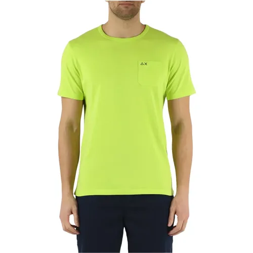 Sun68 - Tops > T-Shirts - Green - Sun68 - Modalova