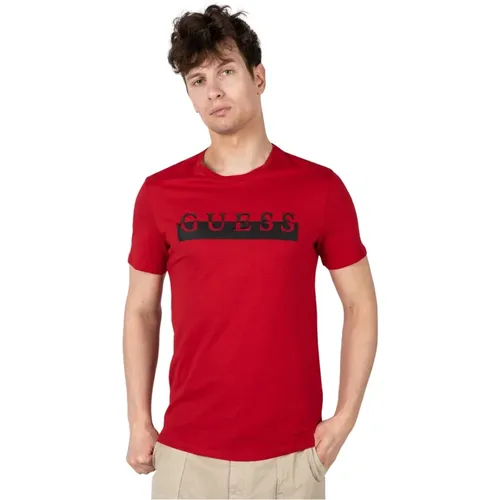 Guess - Tops > T-Shirts - Red - Guess - Modalova