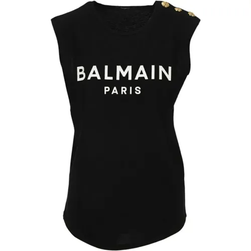 Tops > Sleeveless Tops - - Balmain - Modalova