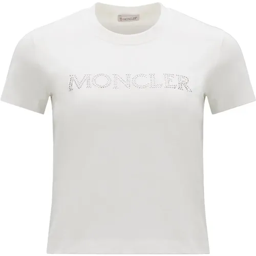 Moncler - Tops > T-Shirts - White - Moncler - Modalova