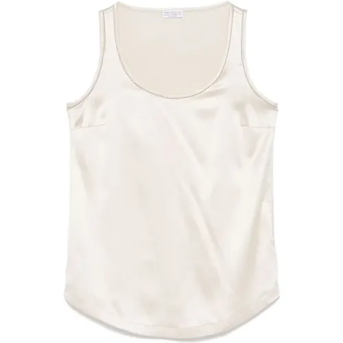 Tops > Sleeveless Tops - - BRUNELLO CUCINELLI - Modalova