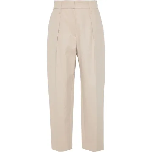 Trousers > Straight Trousers - - BRUNELLO CUCINELLI - Modalova