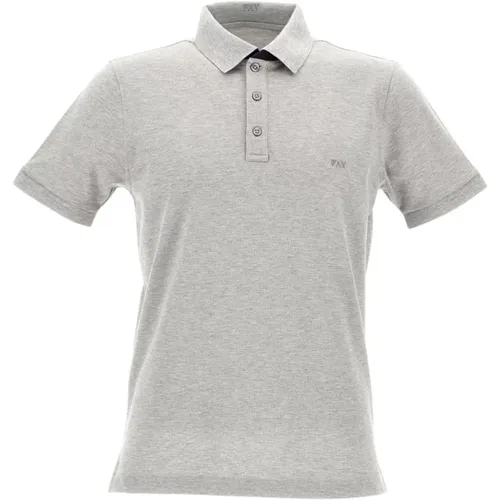 Fay - Tops > Polo Shirts - Gray - Fay - Modalova