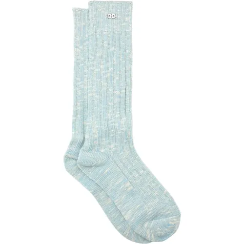 Ganni - Underwear > Socks - Blue - Ganni - Modalova