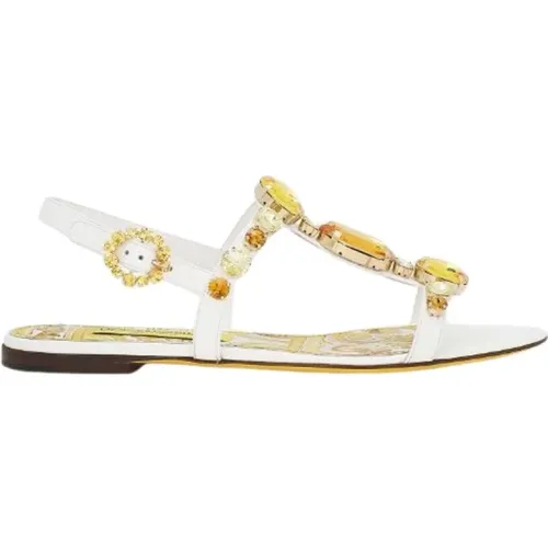 Shoes > Sandals > Flat Sandals - - Dolce & Gabbana - Modalova