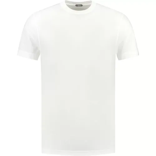 Zanone - Tops > T-Shirts - White - Zanone - Modalova