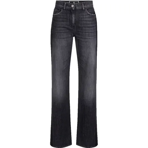 Jeans > Straight Jeans - - Elisabetta Franchi - Modalova