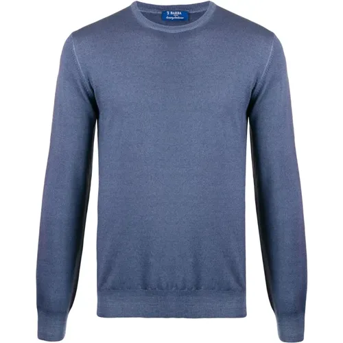 Knitwear > Round-neck Knitwear - - Barba - Modalova