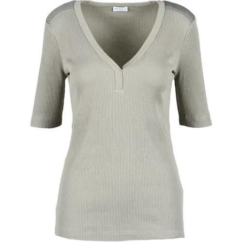 Tops > T-Shirts - - BRUNELLO CUCINELLI - Modalova