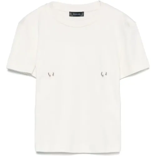 Mugler - Tops > T-Shirts - White - Mugler - Modalova