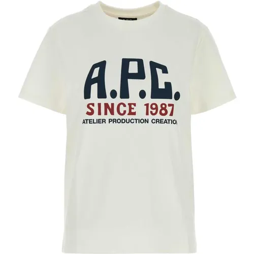 A.p.c. - Tops > T-Shirts - White - A.p.c. - Modalova