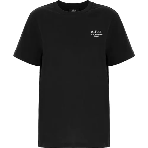 A.p.c. - Tops > T-Shirts - Black - A.p.c. - Modalova