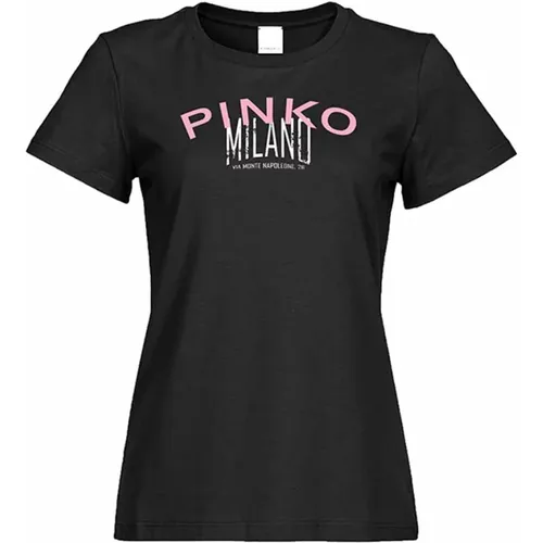 Pinko - Tops > T-Shirts - Black - pinko - Modalova