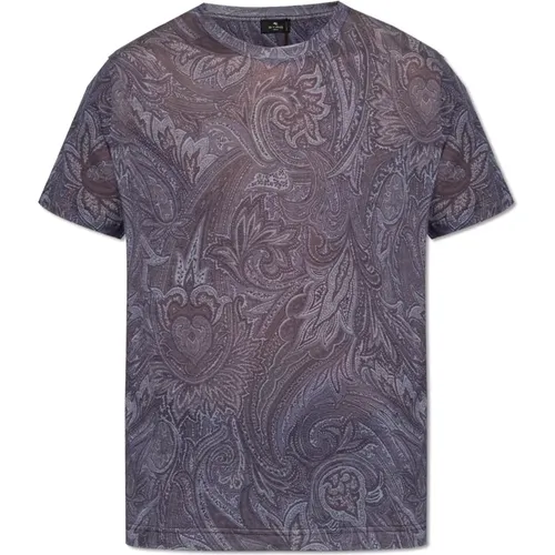 Etro - Tops > T-Shirts - Blue - ETRO - Modalova