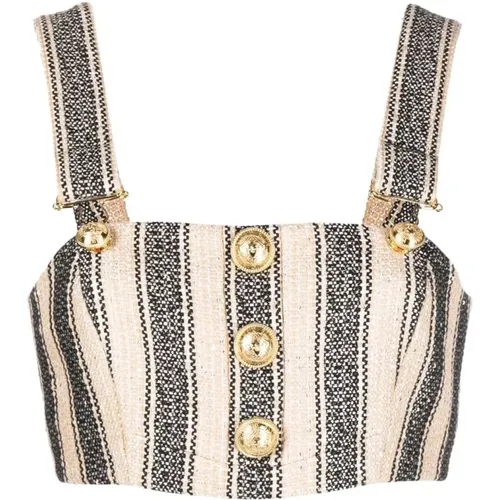 Tops > Sleeveless Tops - - Balmain - Modalova