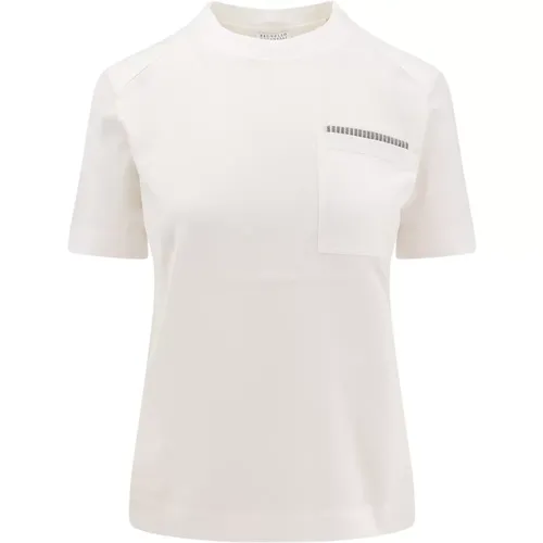 Tops > T-Shirts - - BRUNELLO CUCINELLI - Modalova