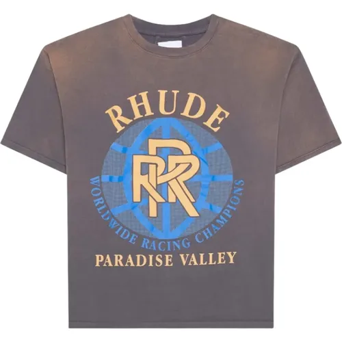 Rhude - Tops > T-Shirts - Gray - Rhude - Modalova