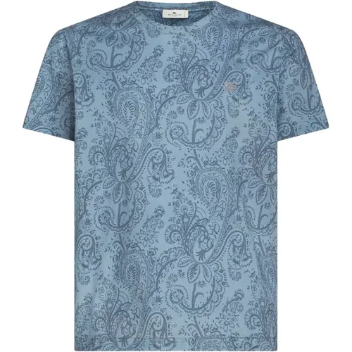 Etro - Tops > T-Shirts - Blue - ETRO - Modalova