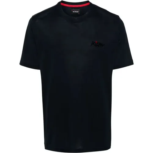 Kiton - Tops > T-Shirts - Blue - Kiton - Modalova