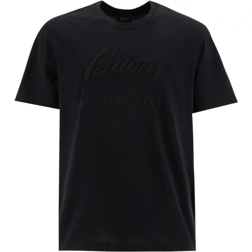 Brioni - Tops > T-Shirts - Black - Brioni - Modalova