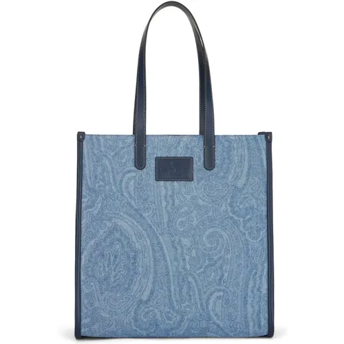 Etro - Bags > Tote Bags - Blue - ETRO - Modalova