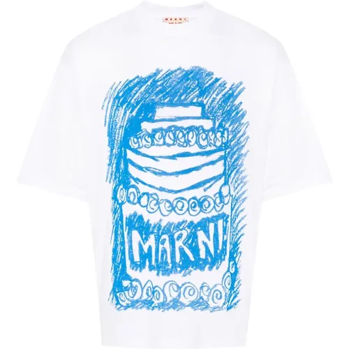 Marni - Tops > T-Shirts - White - Marni - Modalova