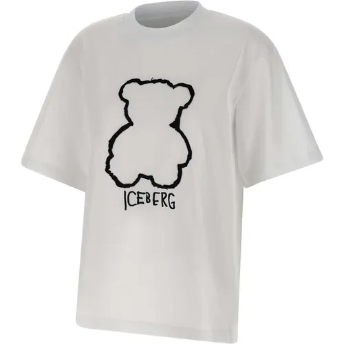 Iceberg - Tops > T-Shirts - White - Iceberg - Modalova