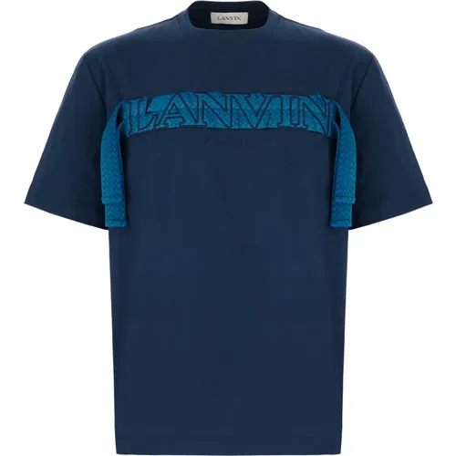 Lanvin - Tops > T-Shirts - Blue - Lanvin - Modalova