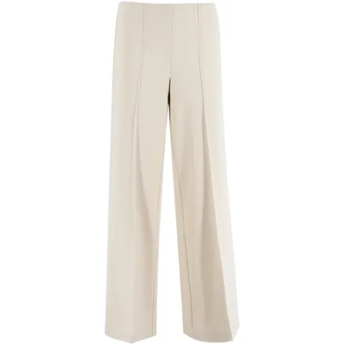 Trousers > Wide Trousers - - Le Tricot Perugia - Modalova