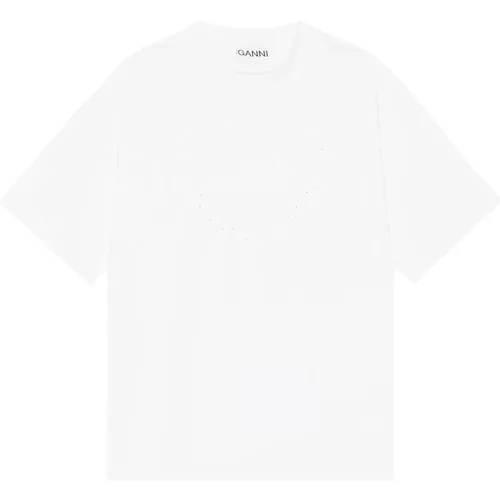 Ganni - Tops > T-Shirts - White - Ganni - Modalova