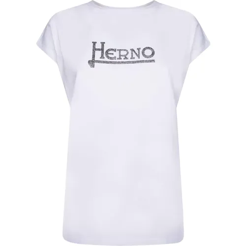 Herno - Tops > T-Shirts - White - Herno - Modalova