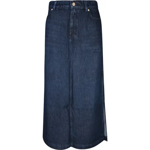 Skirts > Denim Skirts - - 7 For All Mankind - Modalova