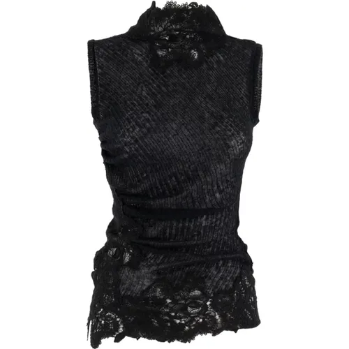 Tops > Sleeveless Tops - - Ermanno Scervino - Modalova