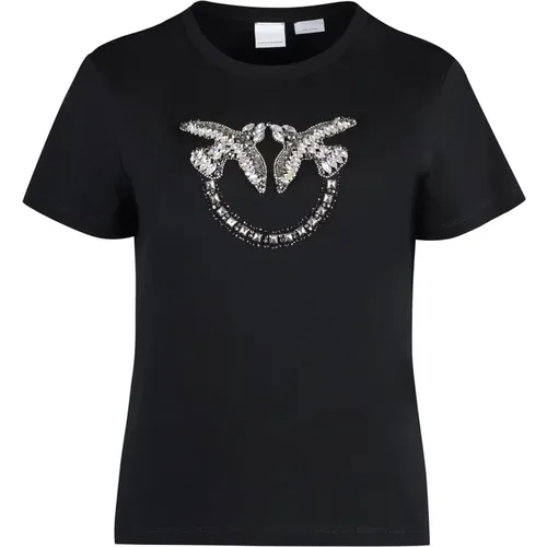 Pinko - Tops > T-Shirts - Black - pinko - Modalova