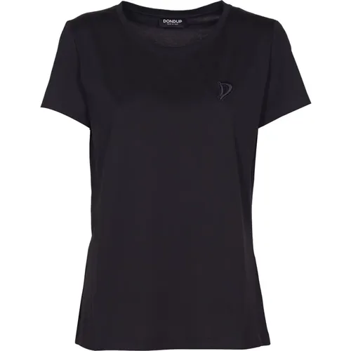 Dondup - Tops > T-Shirts - Black - Dondup - Modalova