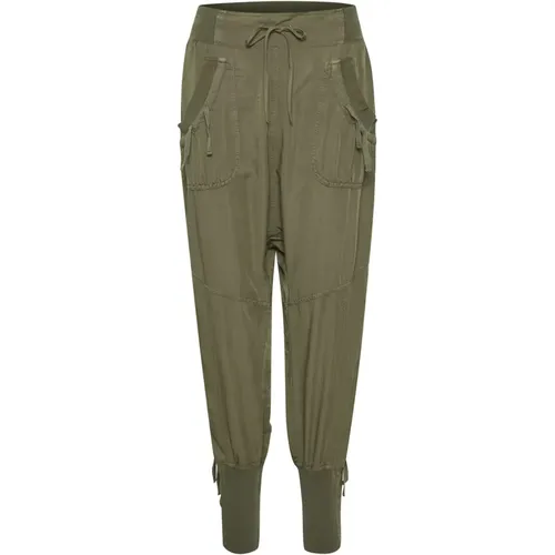 Trousers > Wide Trousers - - Cream - Modalova